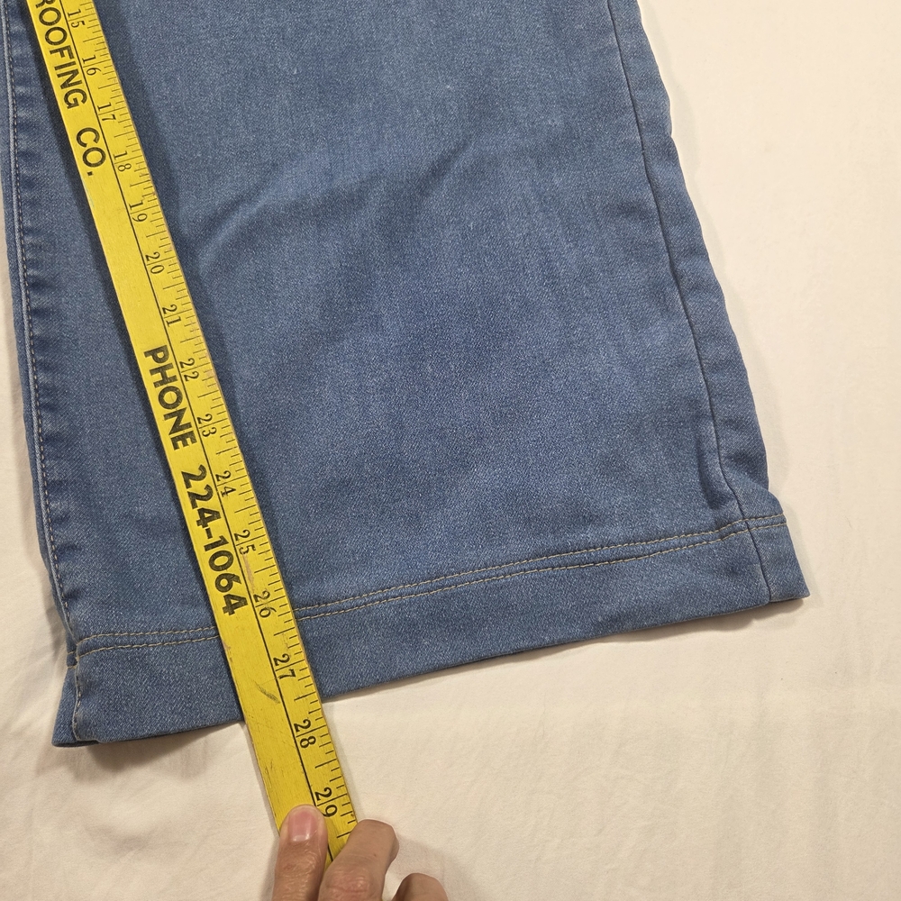 Sincerely Jules Wide Leg Pants Jeans Denim Jogger Pants with Drawstring - Blue - Picture 4 of 7